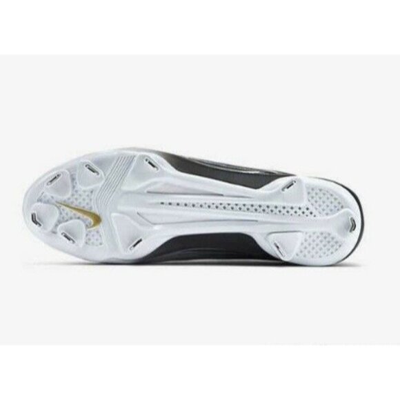 Nike Mens Lunar Vapor Pro Trout 2 Gray Gold Low Metal Baseball Cleats Size 8 - Picture 7 of 8